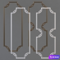 Moldings 3D Model Vray