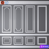 Decorative molding_08 3D Model Corona