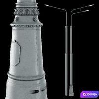 LED lamp GALAD Wave LED 3D Model Corona