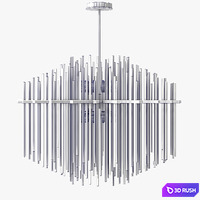 Wired Custom Lighting Strauss Chandelier 3D Model Vray