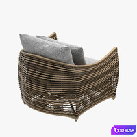 Artefacto st bart outdoor lounge wicked chair 3D Model Vray