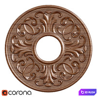 Fretwork for the ceiling 06 3D Model Corona
