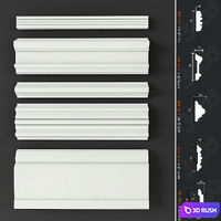 Set of moldings and plinths Europlast_2 3D Model Vray