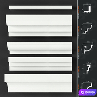 Set of cornices Europlast_14 3D Model Vray
