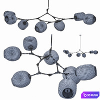 Chandelier 3D Model Vray, Corona