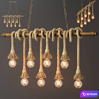 Rope pendant 3D Model Vray