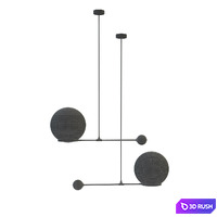O&amp;G Contrapesso 8" globe led pendant 3D Model Vray