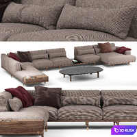 Argo sofa - Porada 3D Model Vray