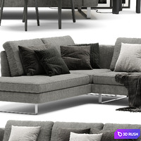 BoConcept Indivi Sofa B 3D Model Vray