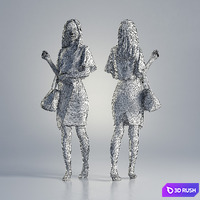 Woman Jess Business Walking 001 3D Model Vray, Corona