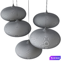 Niche Modern Aurora Pendant Light 3D Model Vray