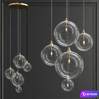 Magische Pendelleuchte Cluster 3D Model Vray