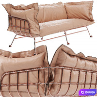 Sofa LoftDesigne 4090 / Moooi Nest sofa replica 3D Model Vray, Corona