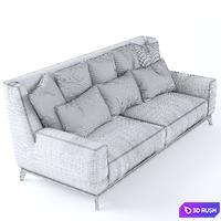Vibieffe 430 OPERA 2 seater sofa 3D Model Vray