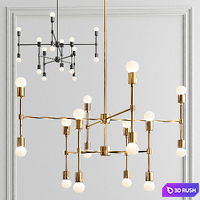Sonoma chandelier 3D Model Vray