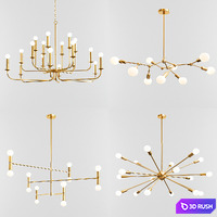 Four Exclusive Chandelier Collection_2 3D Model