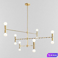 Four Exclusive Chandelier Collection_2 3D Model Vray