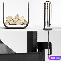 Fireplace RADIANTE 1200 3D Model Corona