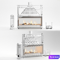 Fireplace RADIANTE 1200 3D Model Corona