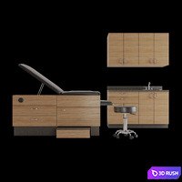 Goodtime Medical furniture set 3D Model Corona