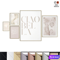 Poster Set "Ciao Bella" 3D Model Vray, Corona