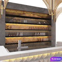 Loft Bar 3 3D Model Corona