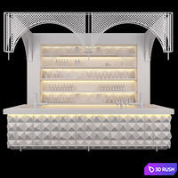 Loft Bar 3 3D Model Corona