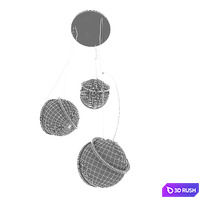 Terzani pug pendant light 3d model 3D Model Vray