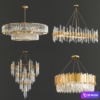 Four Exclusive Chandelier Collection_16 3D Model Vray