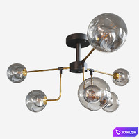 Chandelier Lampatron Agira - 6/8/10 lamps 3D Model Corona