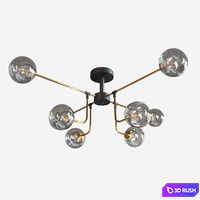 Chandelier Lampatron Agira - 6/8/10 lamps 3D Model Corona