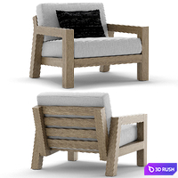 RH Outdoor Bonaire armchair 3D Model Vray