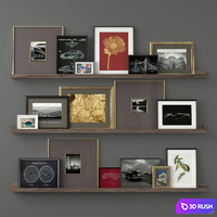 Posters On The Shelves 04 3D Model Vray, Corona