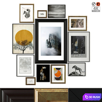 Mixed Poster Set 26 3D Model Vray, Corona
