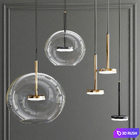 Flexlite Jacqueling Bowl Pendant 3D Model Vray