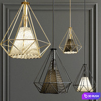 Pendant light 3D Model Vray