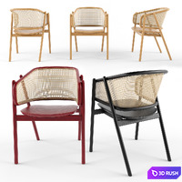 Cane Chair 01 By Cane Collection 3D Model Vray