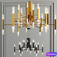 Nordic Postmodern LED Chandelier 3D Model Vray