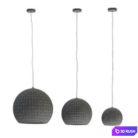 Chandeliers rottan set 5 3D Model Vray