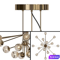 Jetclass Bubbles Pendant OBB413 3D Model Vray