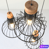 CAGE NEW PENDANT 3D Model Vray
