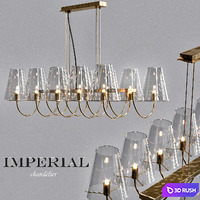 Imperial Chandelier 10 3D Model Vray, Corona
