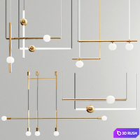 Four Exclusive Chandelier Collection_30 3D Model Vray