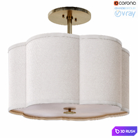 Dantone Home, Carolina Chandelier 3D Model Vray, Corona