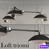 Loft triomio pendant 3D Model Corona