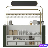 Coffeeshop_01 3D Model Corona