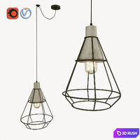 Pendant lamp Gosford T436-PL-01-GR 3D Model Vray, Corona