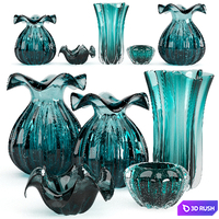 Eichholtz Vases Set 1 3D Model Vray, Corona
