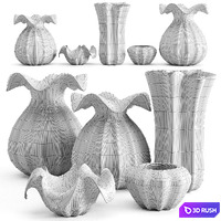 Eichholtz Vases Set 1 3D Model Vray, Corona