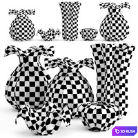 Eichholtz Vases Set 1 3D Model Vray, Corona